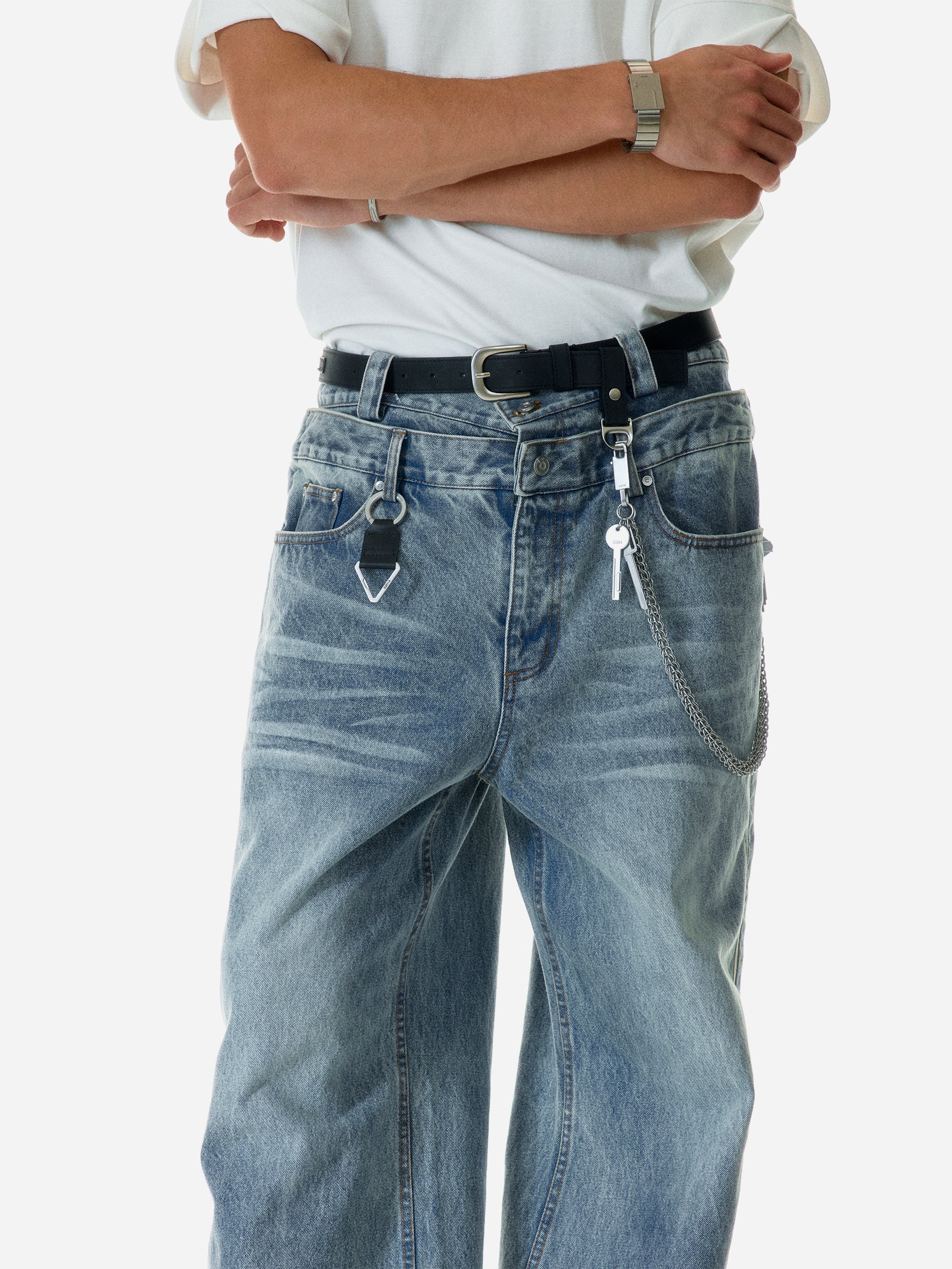 008 - “Profile” Volume Double Waist Jeans