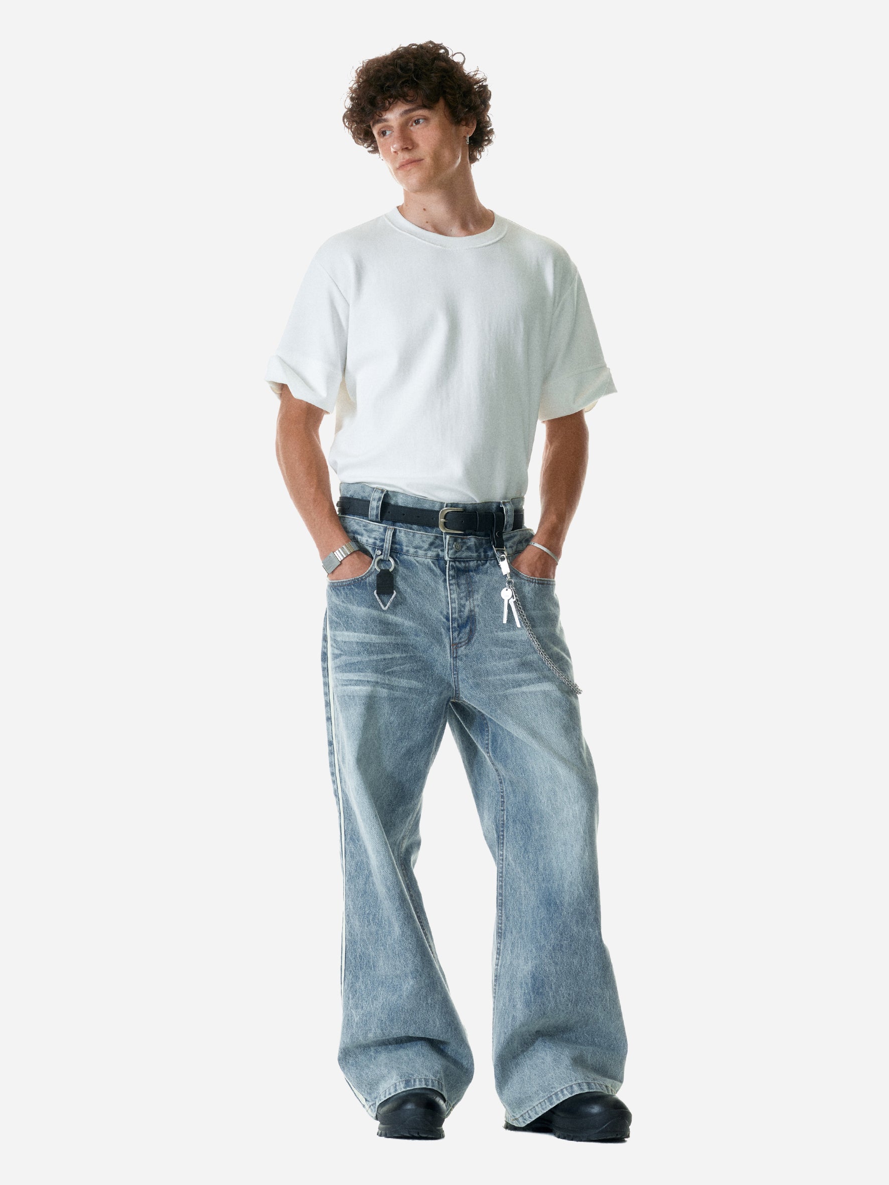 008 - “Profile” Volume Double Waist Jeans
