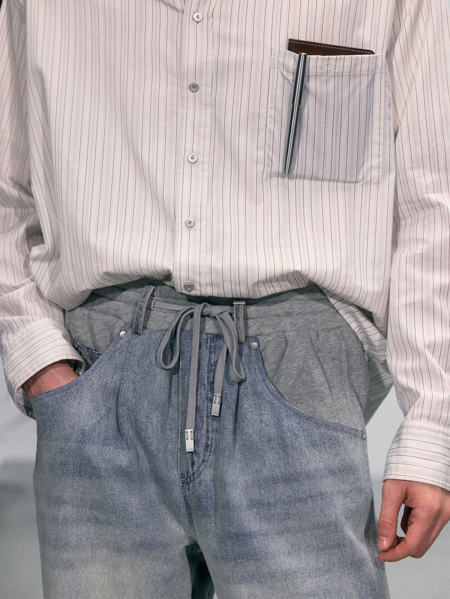 010 - Paneled Sweat Jeans