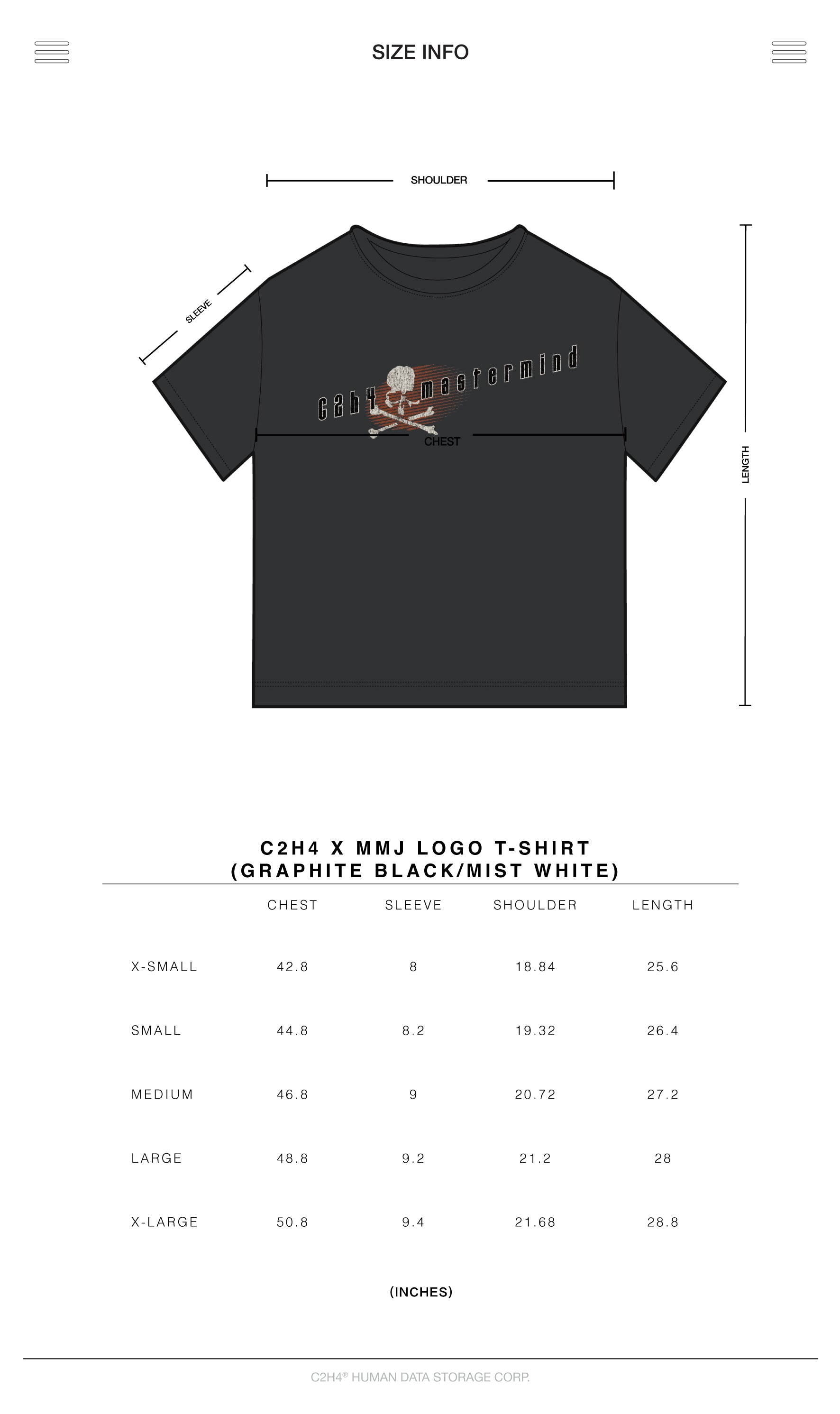 C2H4 x Mastermind JAPAN Vol.3 Logo T-shirt