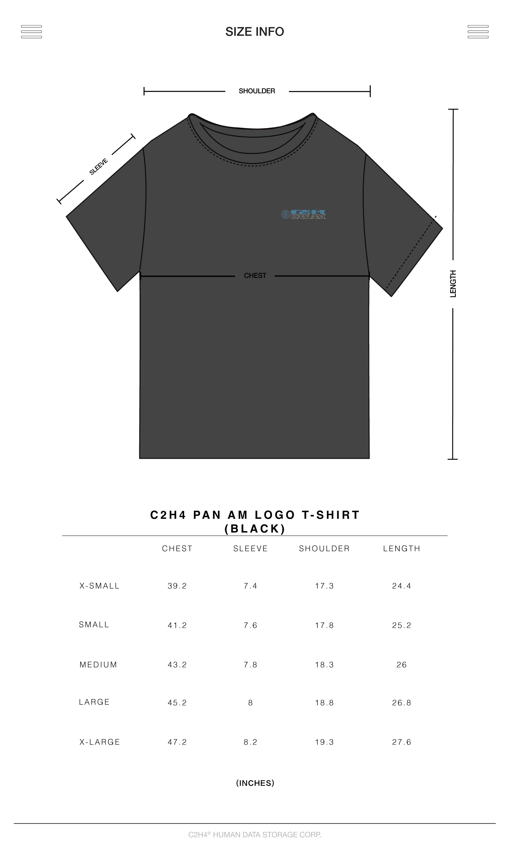 Pan Am® × C2H4® Logo T-shirt