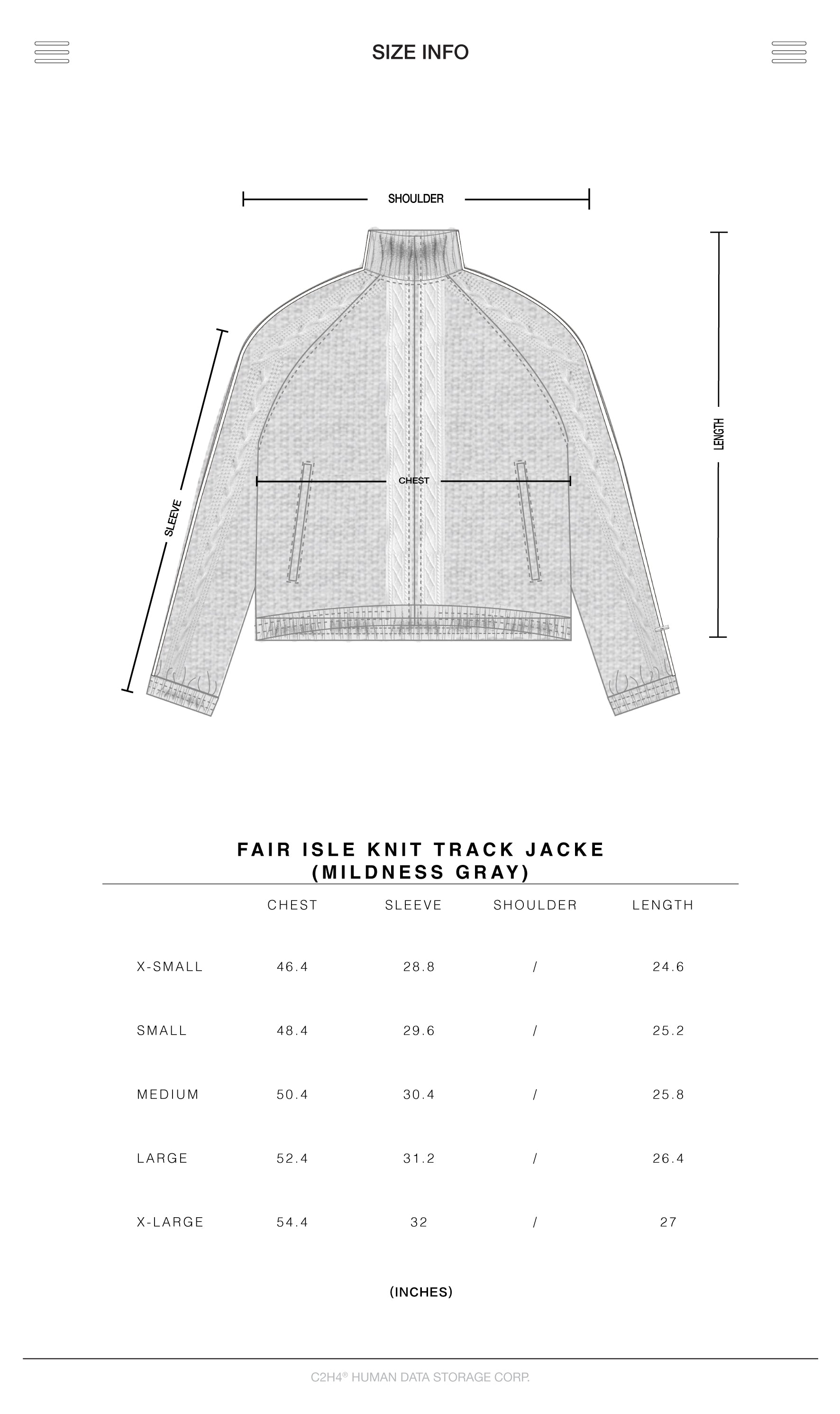 010 - Fair Isle Knit Track Jacket