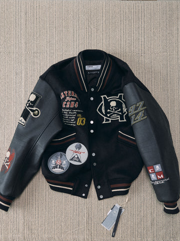 C2H4 x Mastermind JAPAN Vol.3 Curvilinear Varsity Jacket