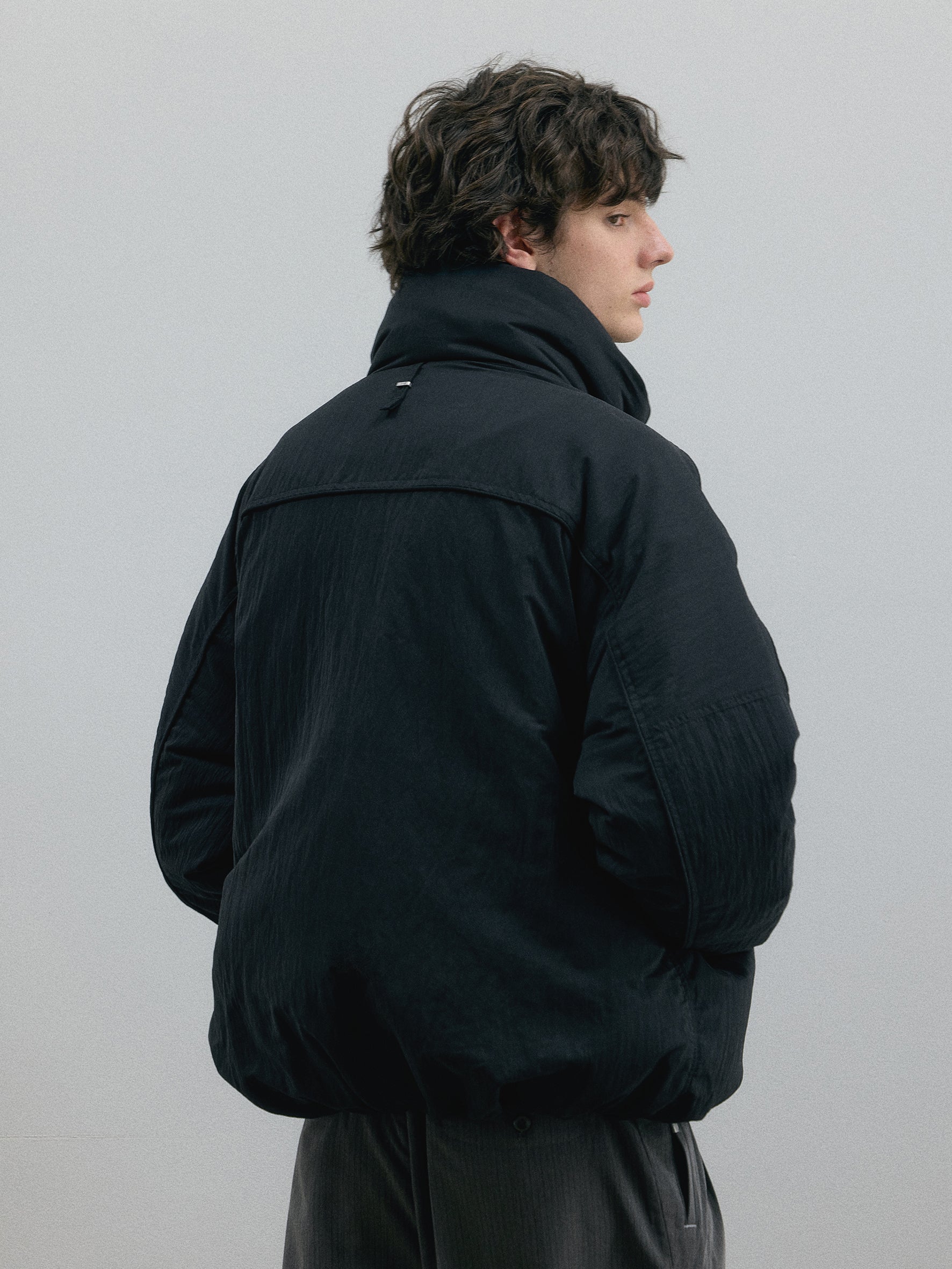 011 - Wrinkled Oversize Puffer Jacket