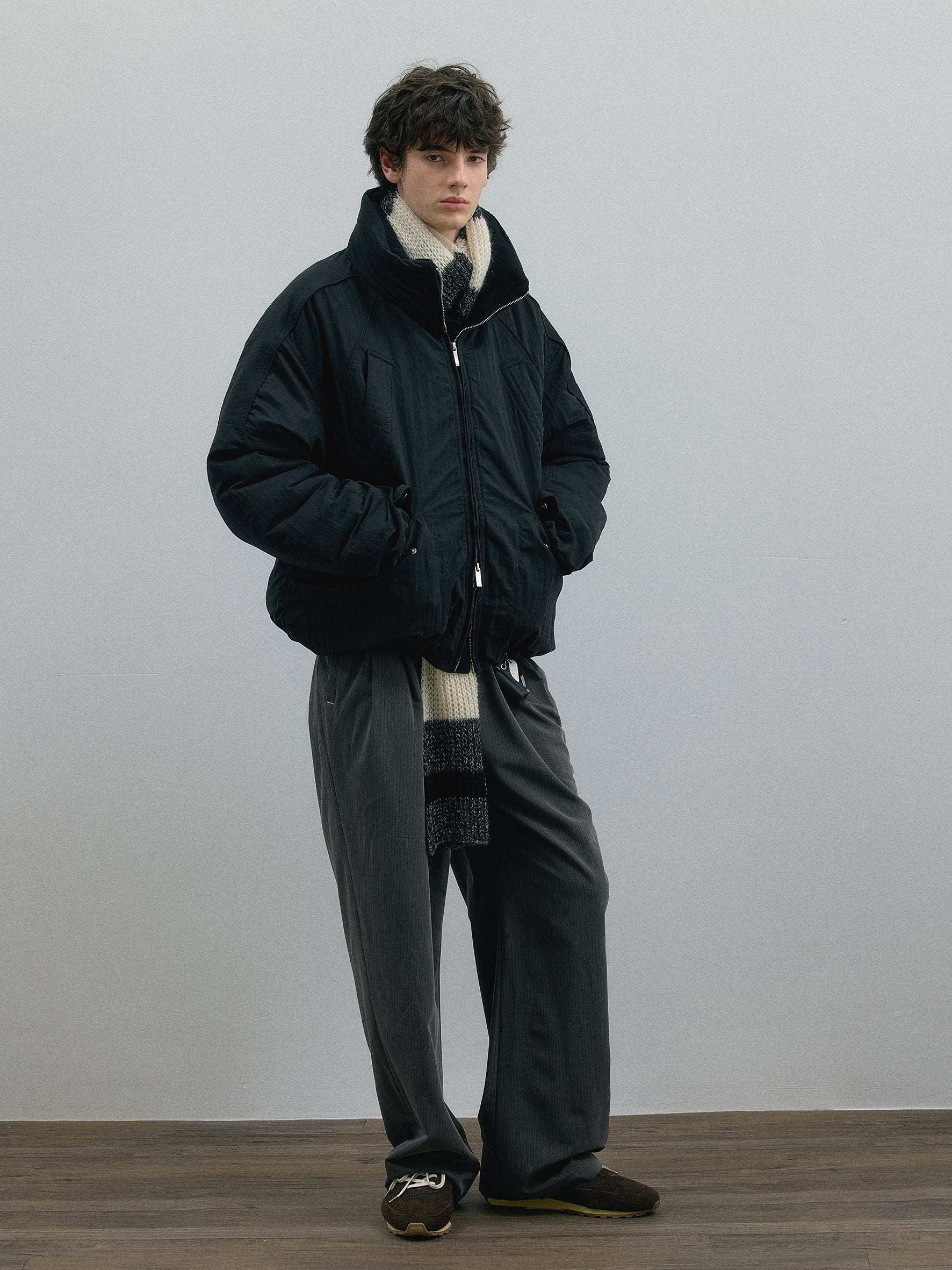 011 - Wrinkled Oversize Puffer Jacket