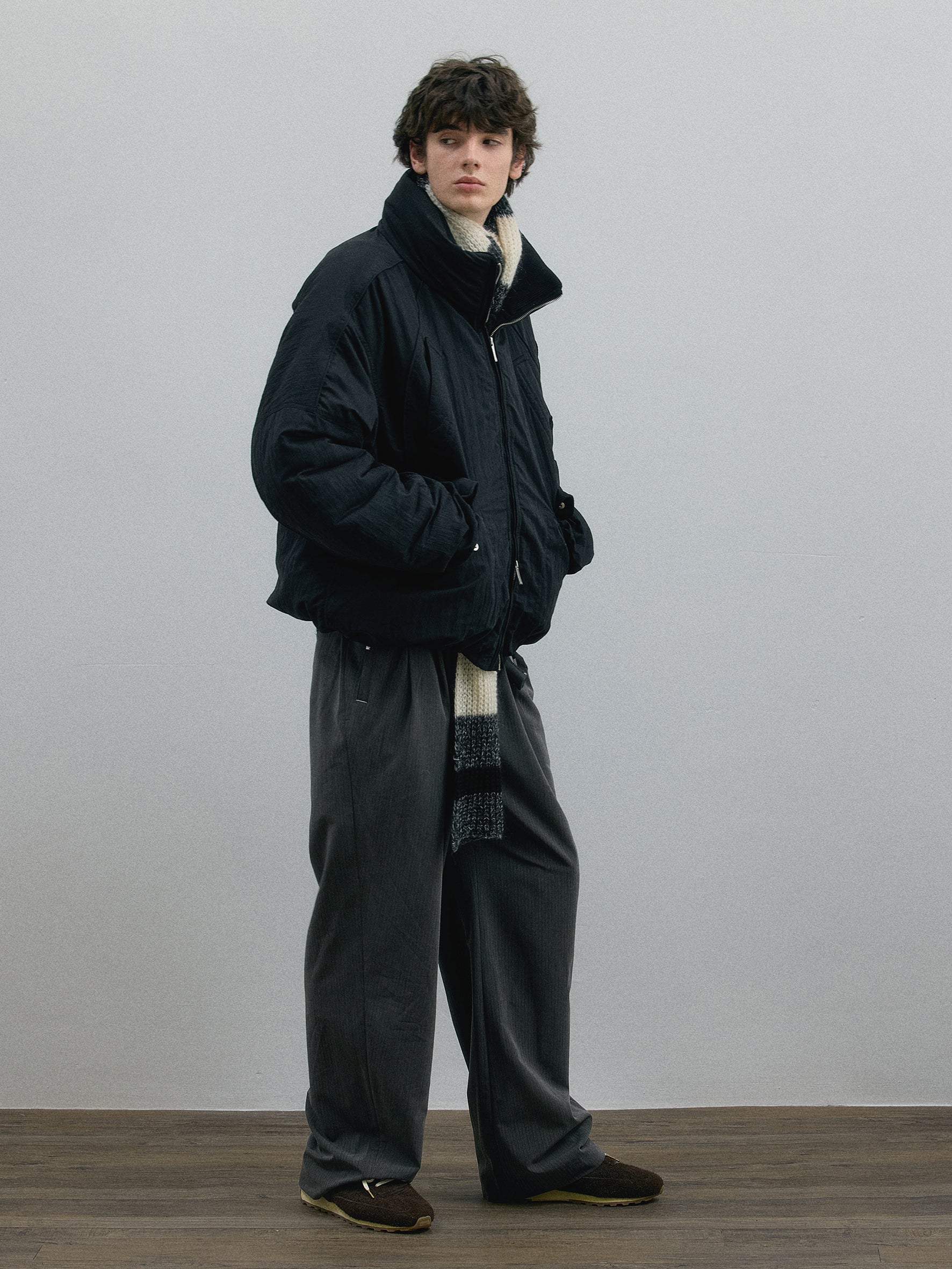 011 - Wrinkled Oversize Puffer Jacket