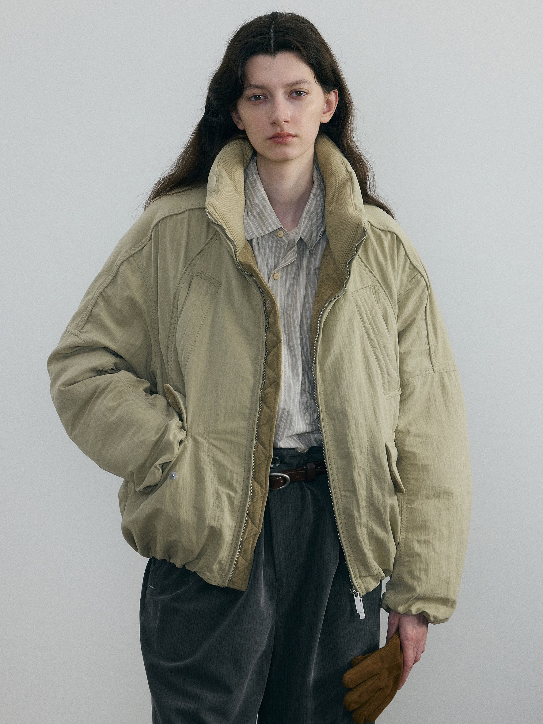 011 - Wrinkled Oversize Puffer Jacket