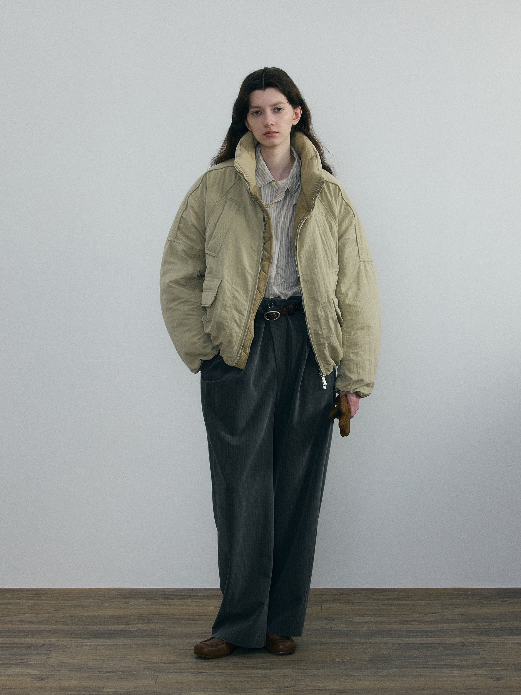 011 - Wrinkled Oversize Puffer Jacket