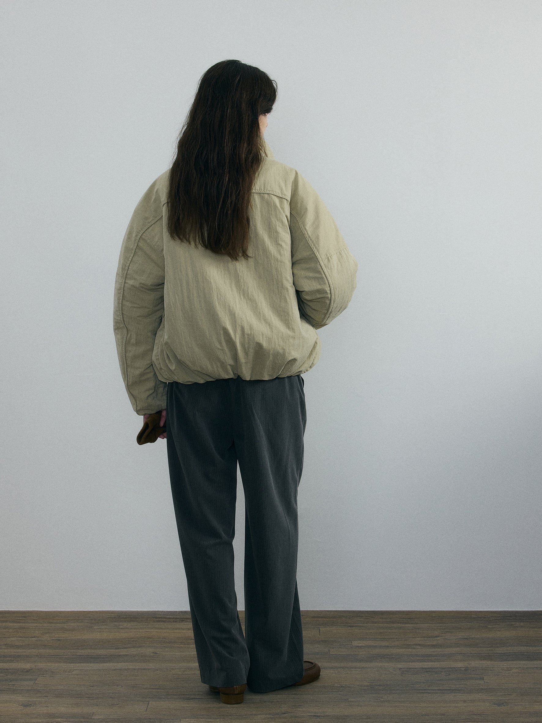 011 - Wrinkled Oversize Puffer Jacket