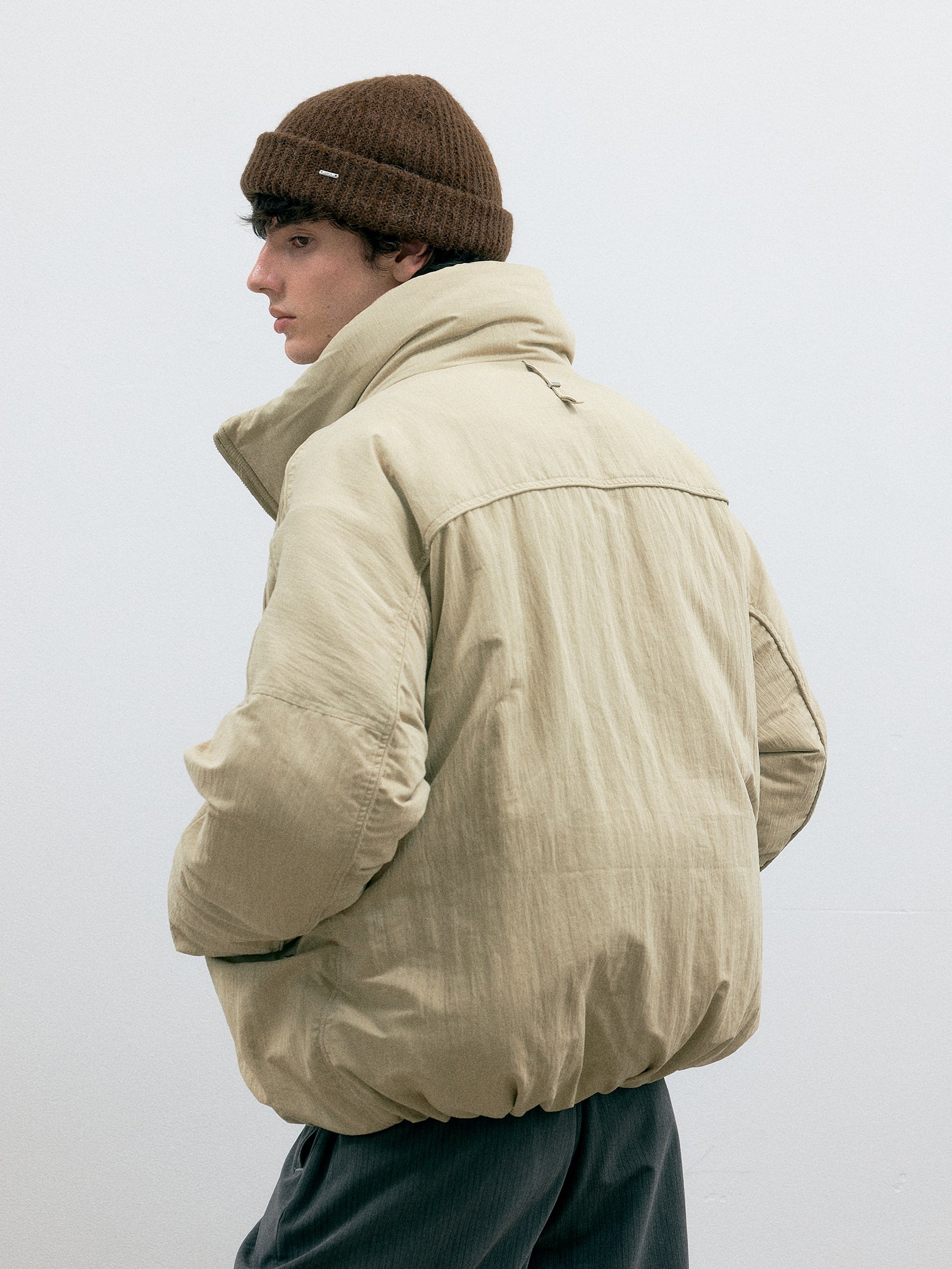 011 - Wrinkled Oversize Puffer Jacket