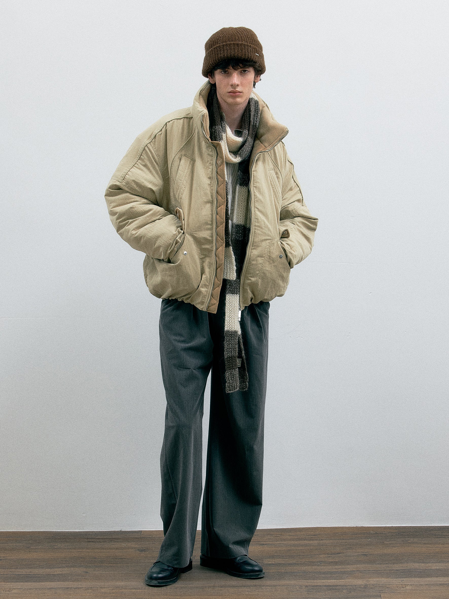 011 - Wrinkled Oversize Puffer Jacket