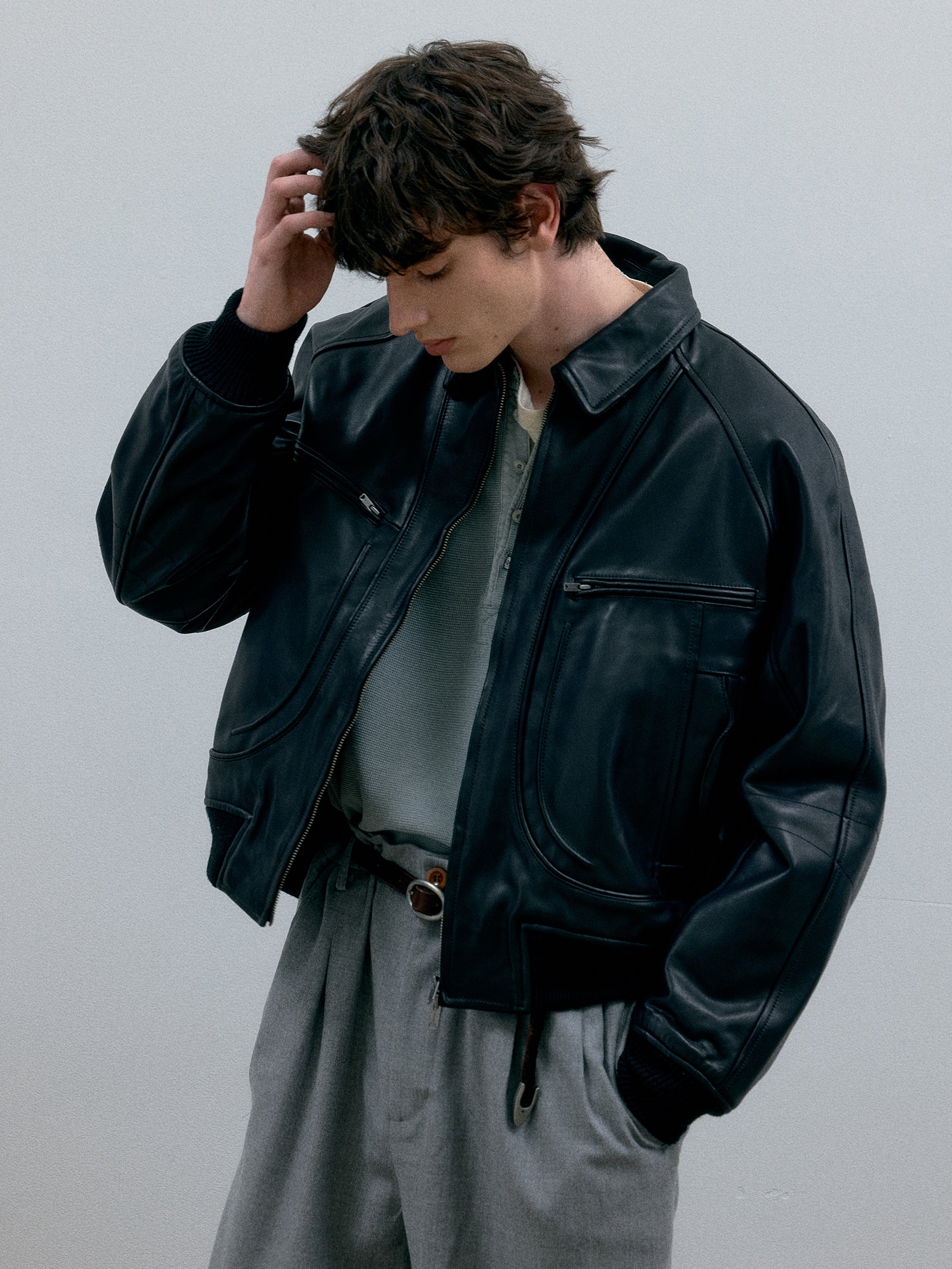 011 - Moccasin Memory Faded A-2 Leather Jacket