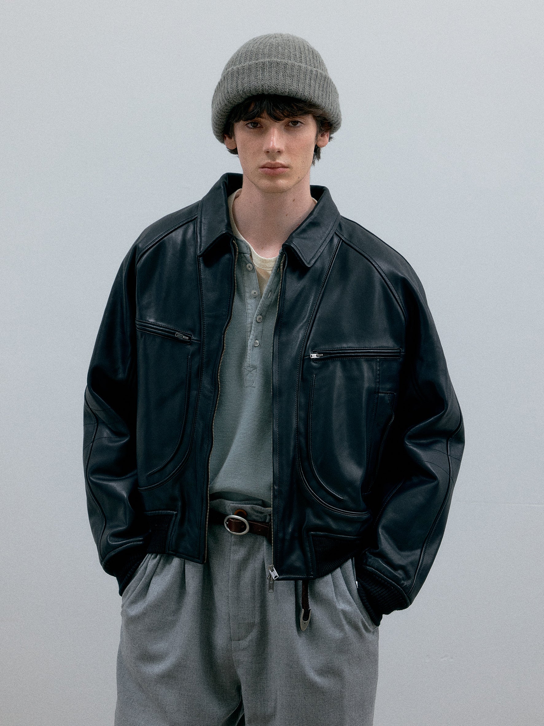 011 - Moccasin Memory Faded A-2 Leather Jacket