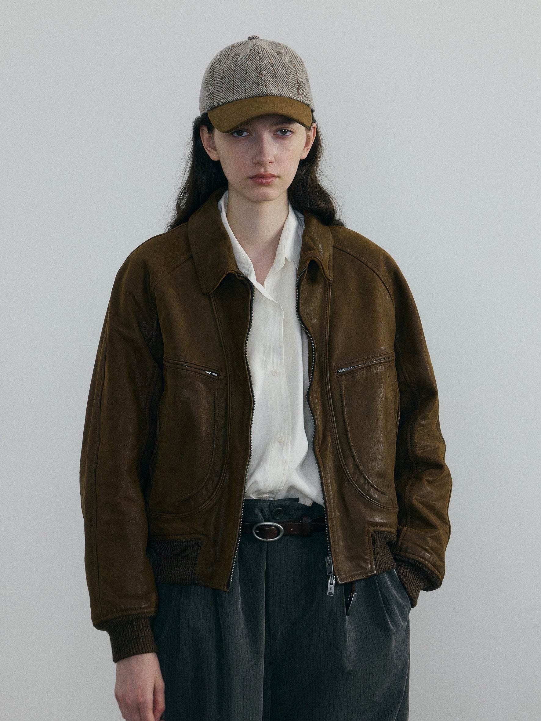 011 - Moccasin Memory Faded A-2 Leather Jacket