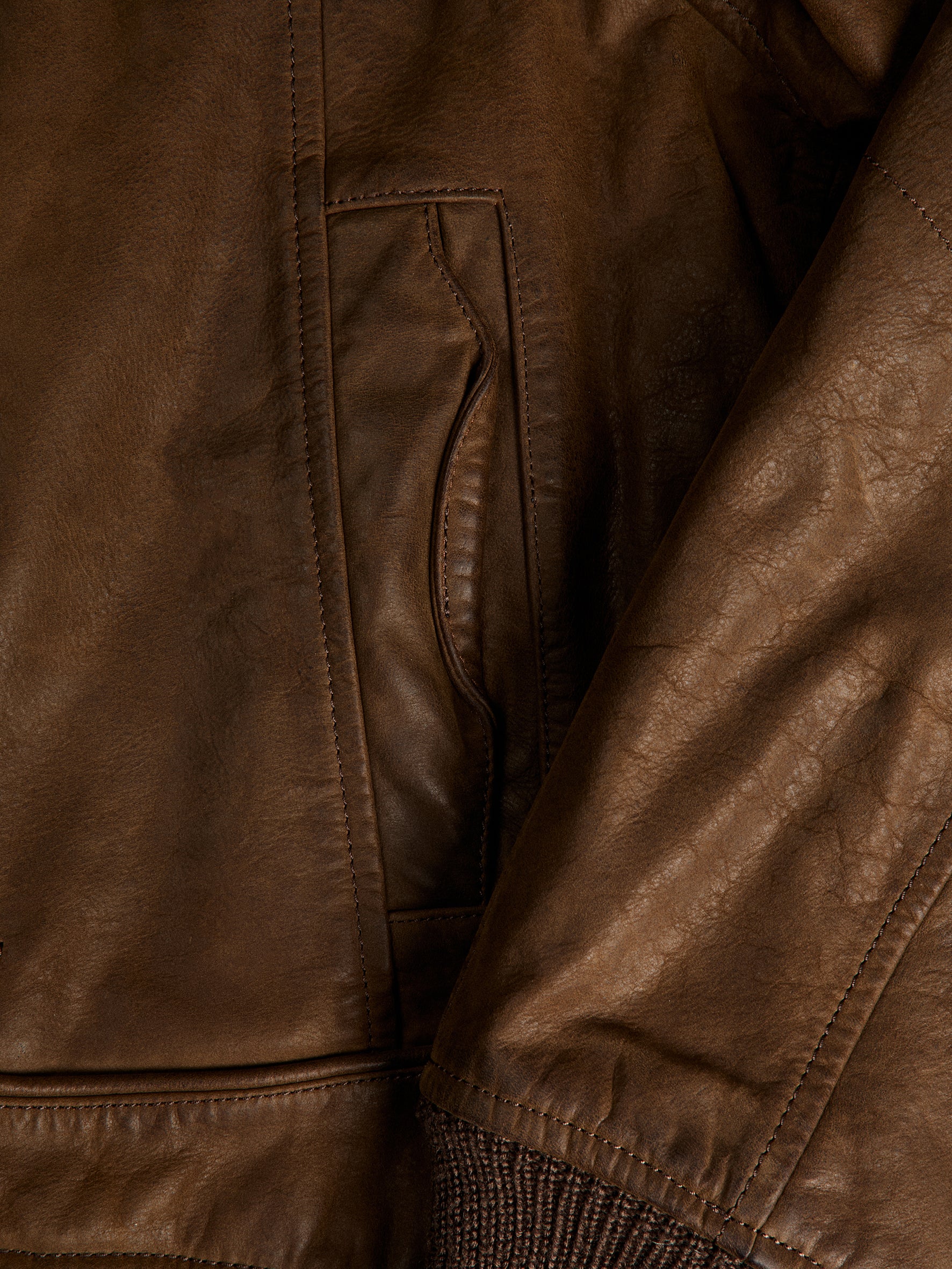 011 - Moccasin Memory Faded A-2 Leather Jacket