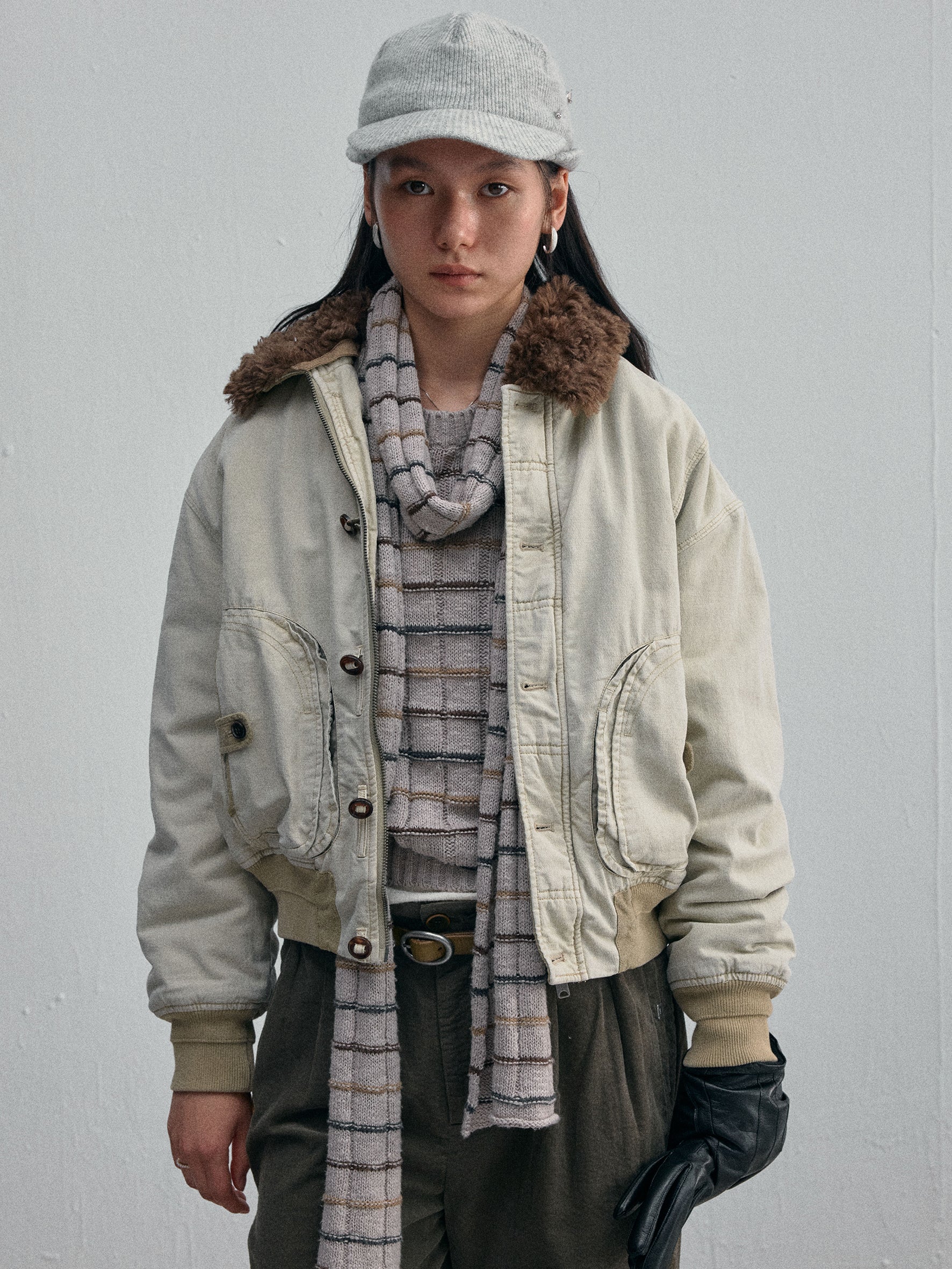 012 - Twin Peaks Worn Bomber Jacket