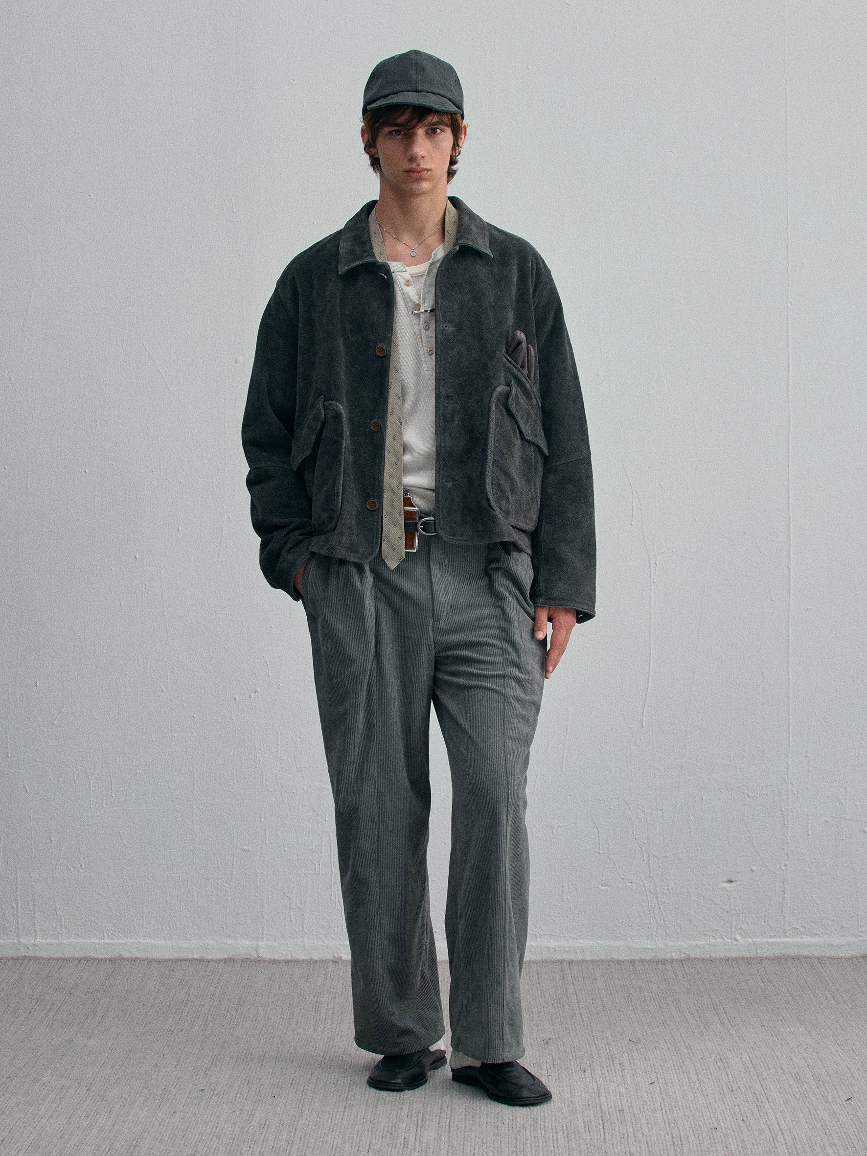 012 - Moccasin Memory Western Suede Jacket