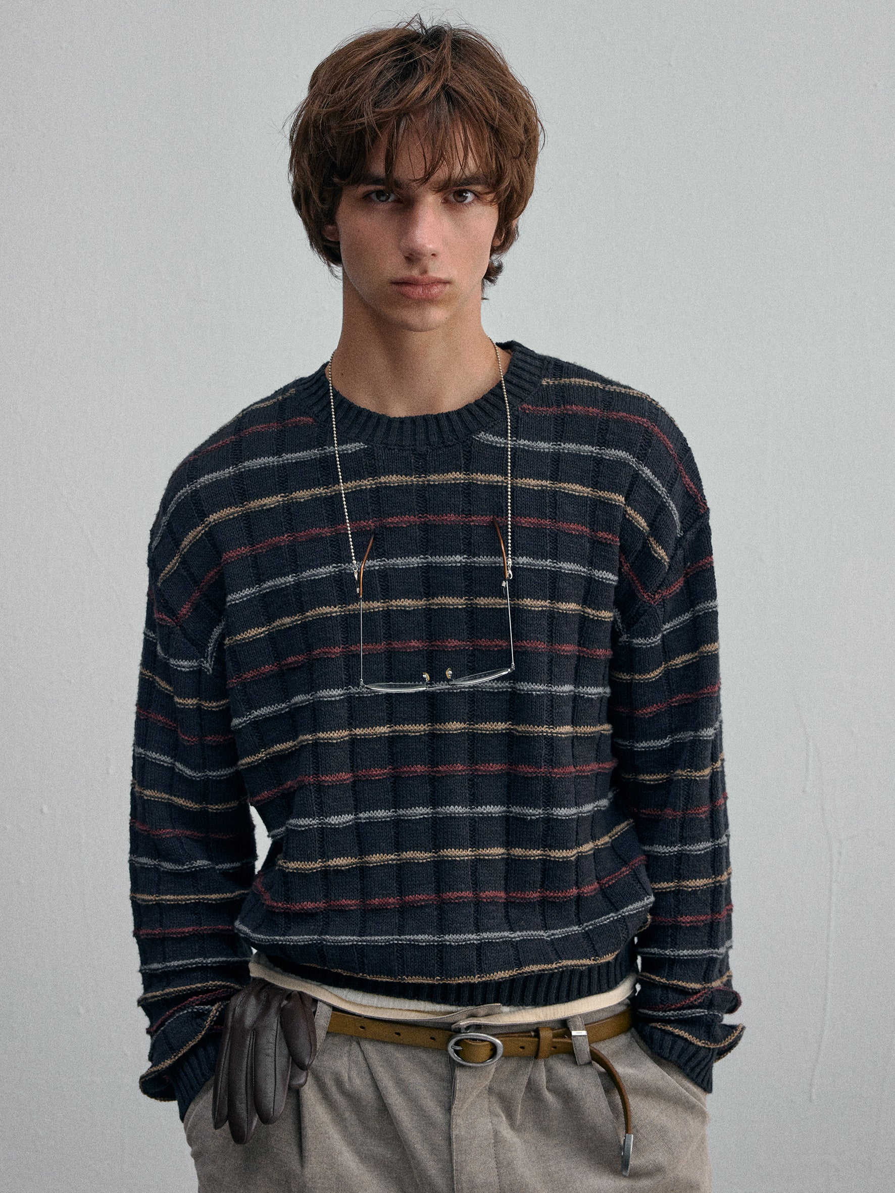 012 - Wesley Heritage Jacquard Pullover