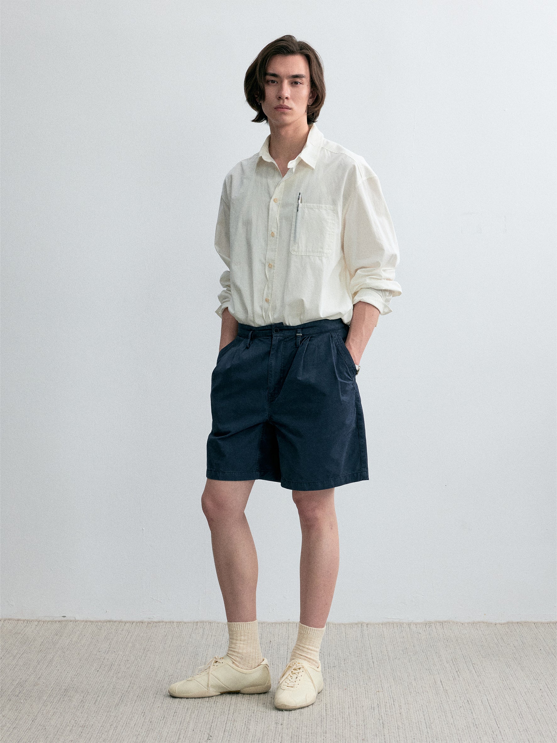 012 - Sicilian Sunrise Washed Cotton Shorts