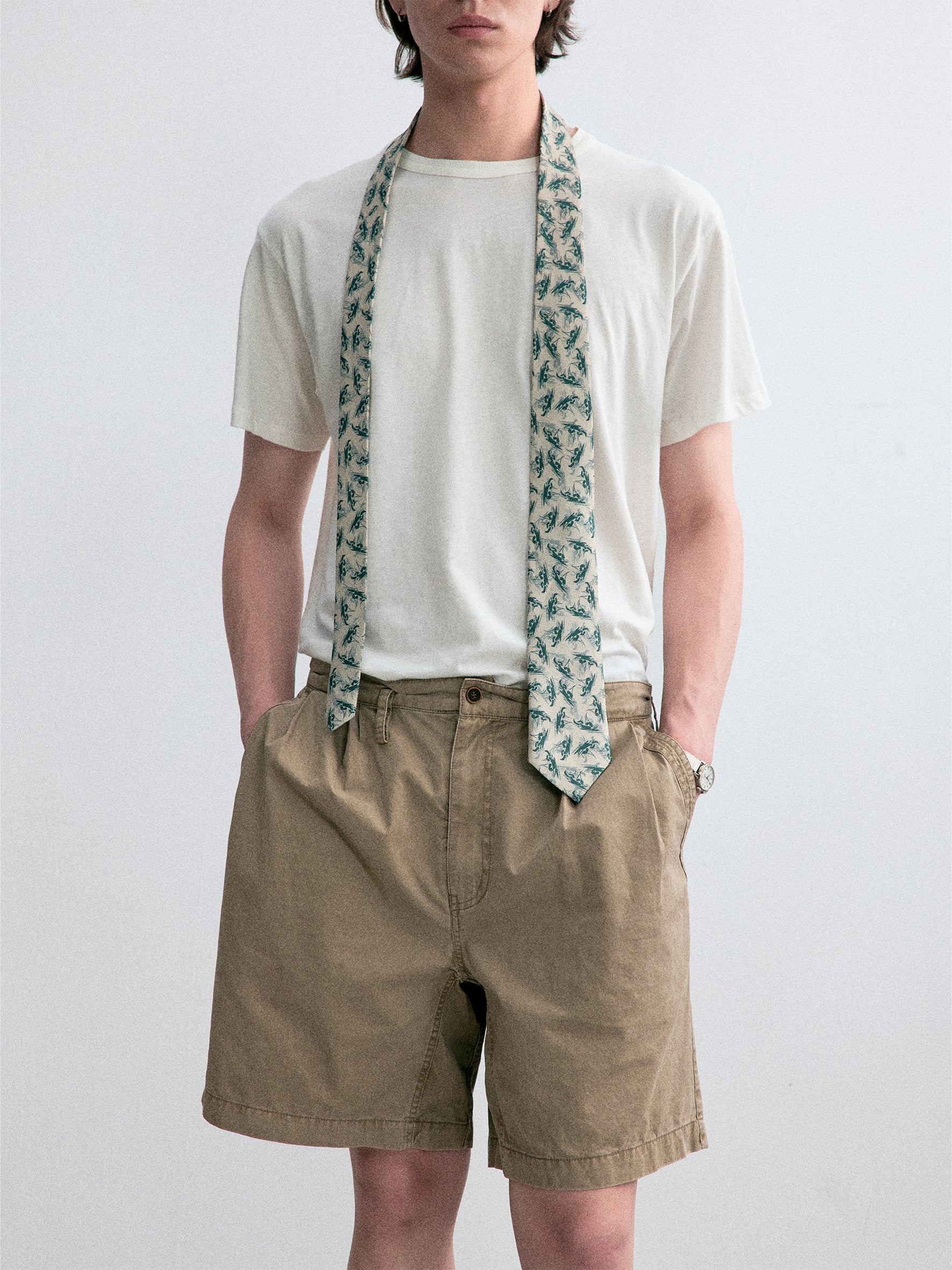 012 - Sicilian Sunrise Washed Cotton Shorts