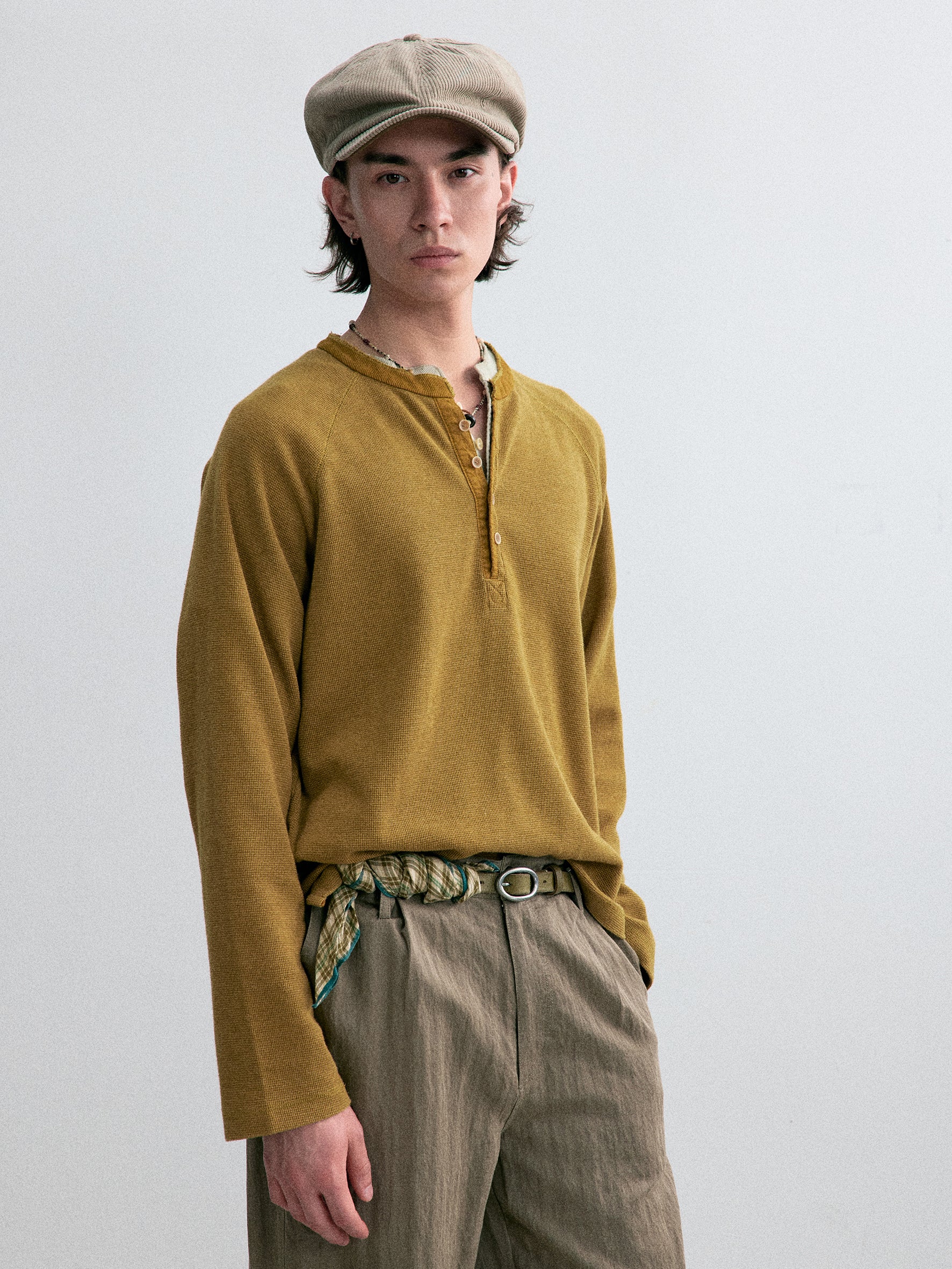 012 - Moccasin Memory Textured Henley