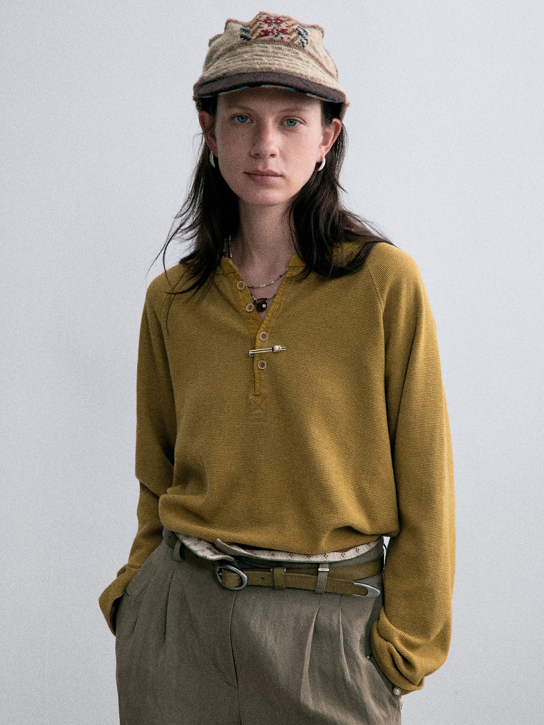012 - Moccasin Memory Textured Henley