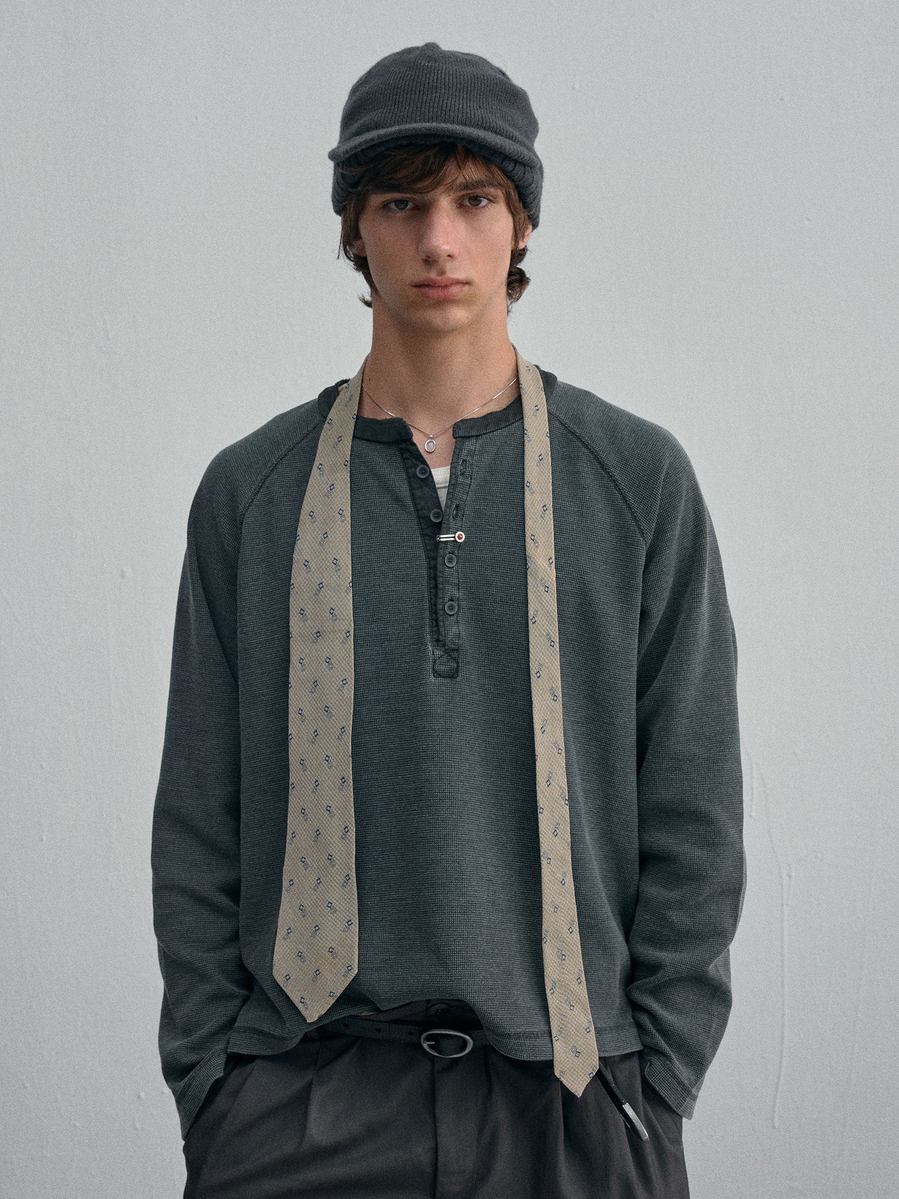 012 - Moccasin Memory Textured Henley