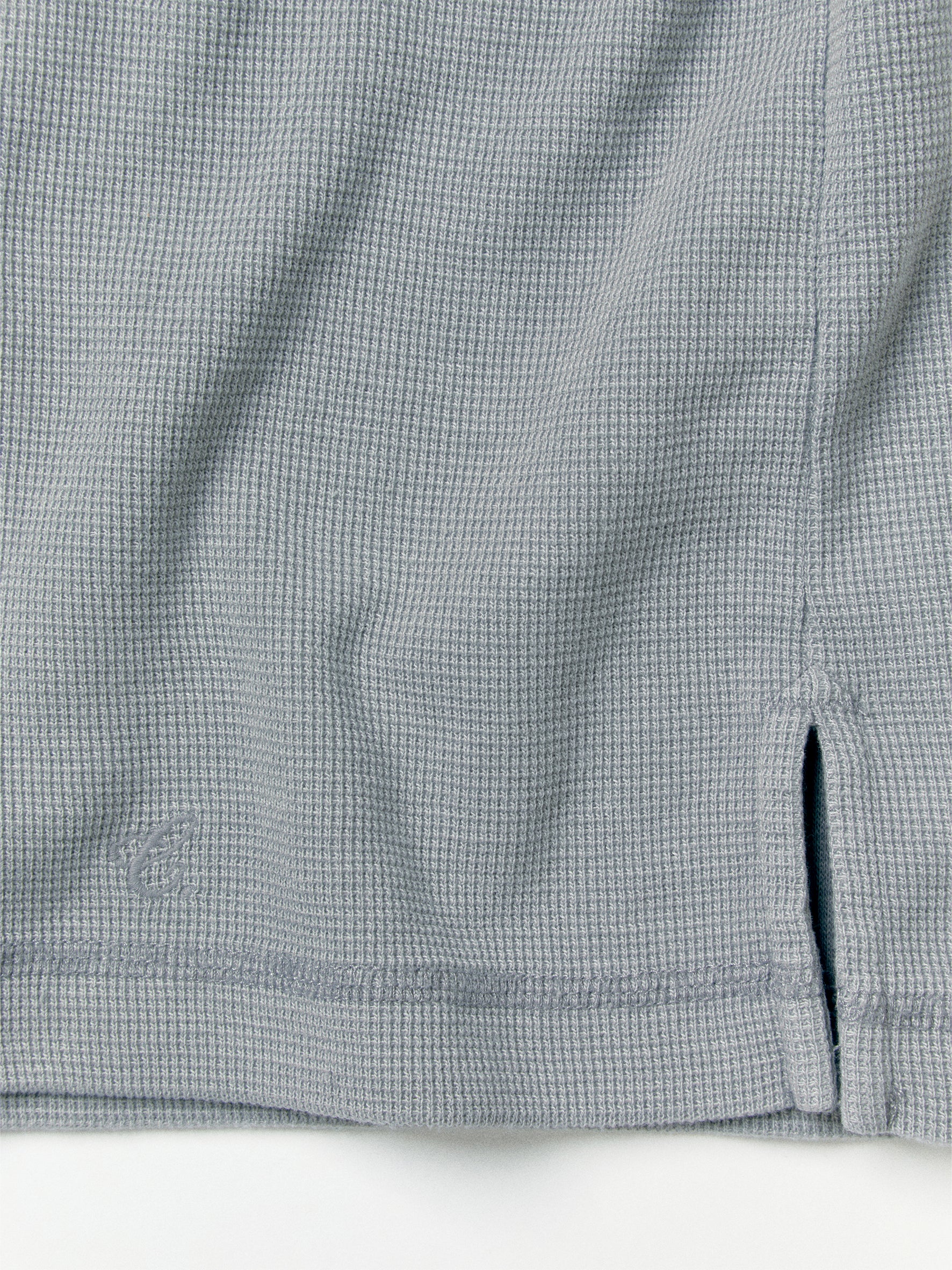 012 - Moccasin Memory Textured Short-Sleeve Henley