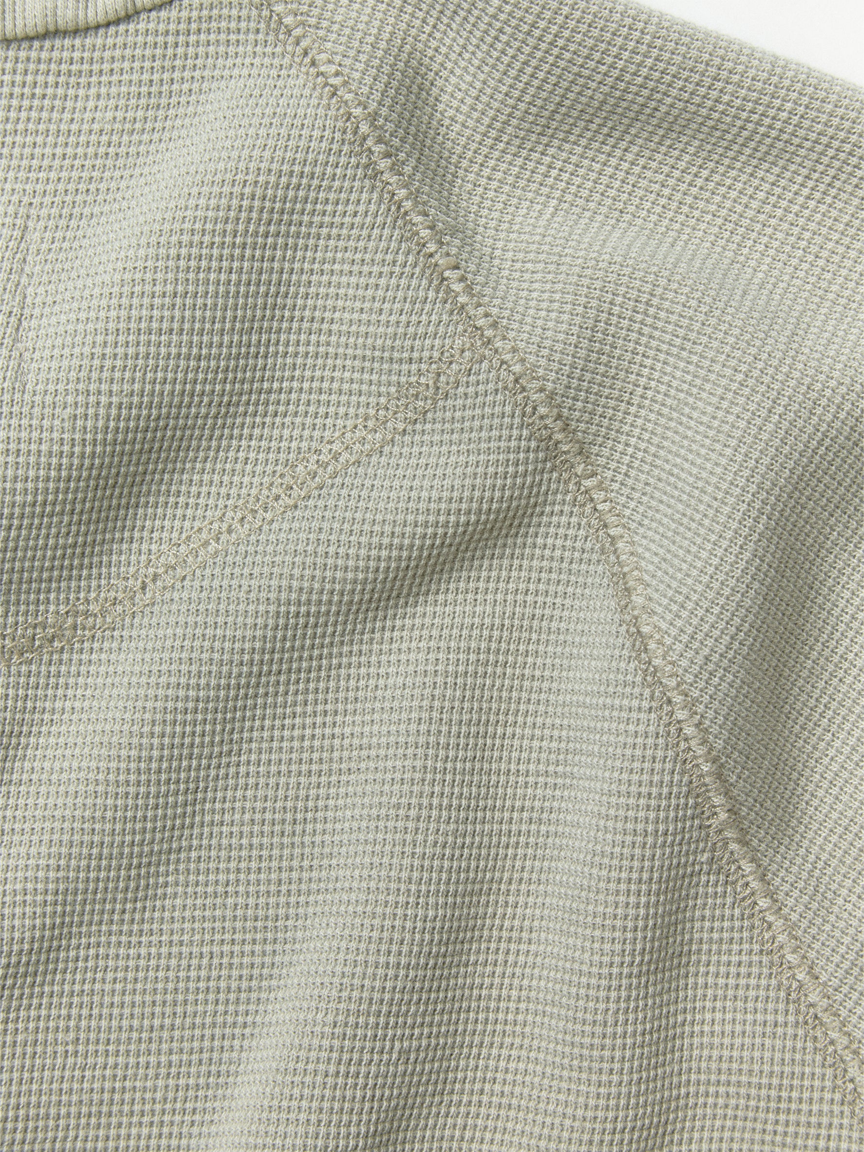 012 - Moccasin Memory Textured Short-Sleeve Henley