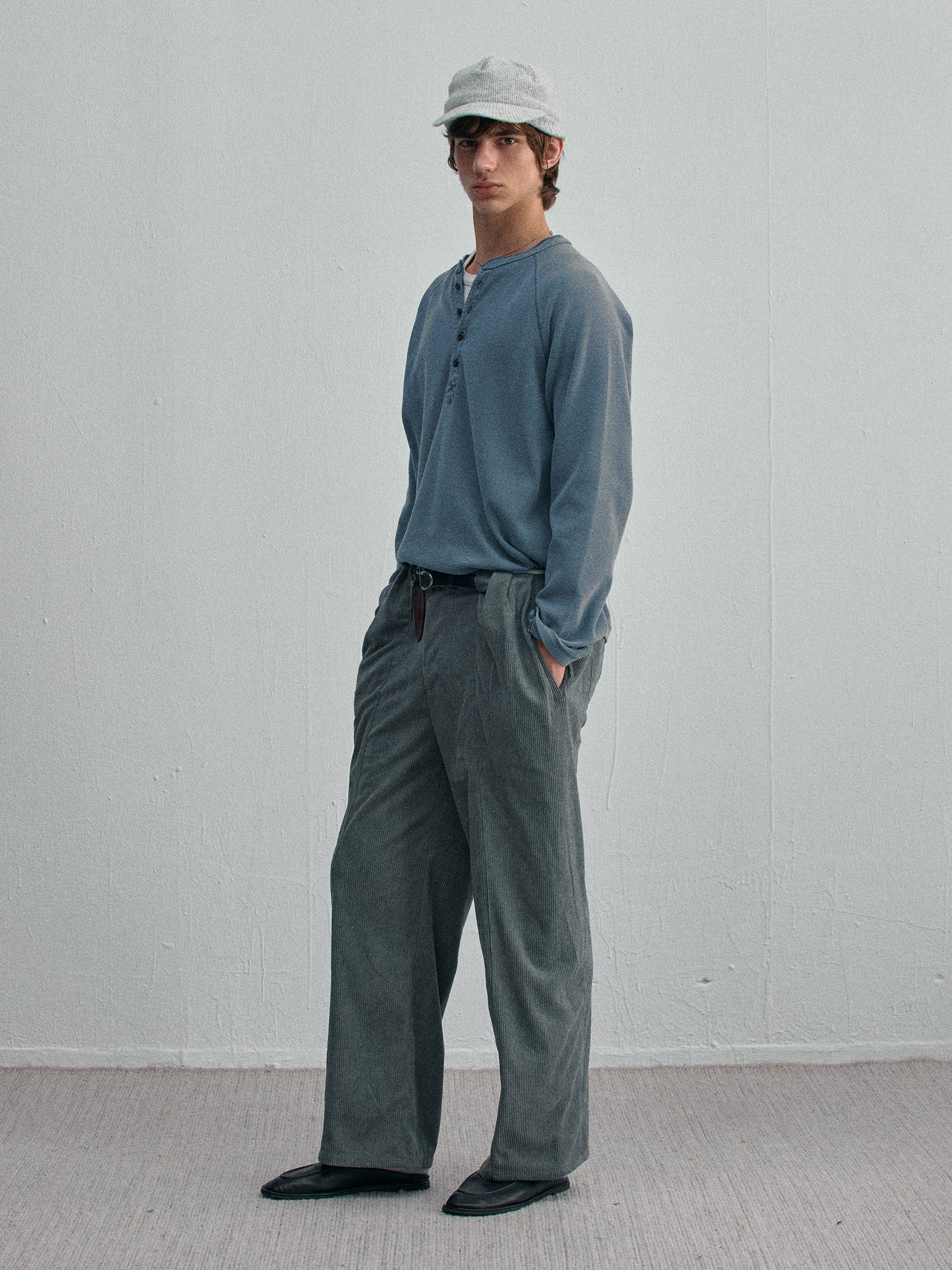 012 - Moccasin Memory Textured Henley