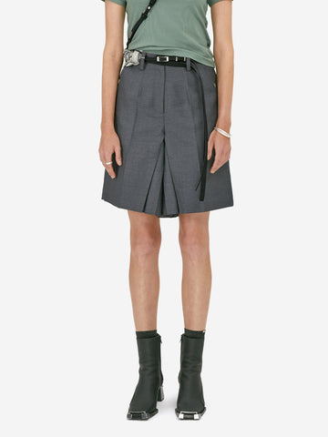 007 - C. Perriand Pleated Waistless Shorts